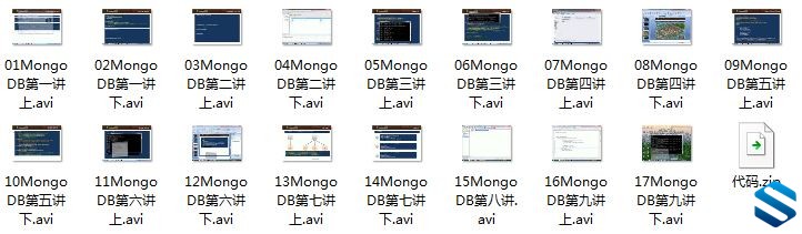 Mongodb经典视频教程 Nosql之mongodb数据库视频教程 高清17集含培训课程代码